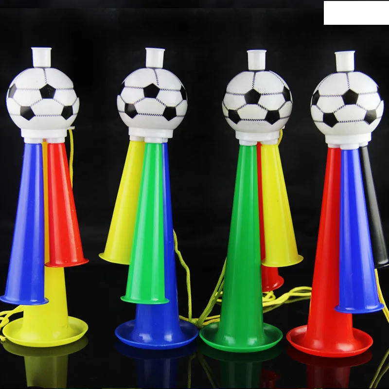 RTSZO-877 дешевая пластиковая труба футбол Горн для мяч вентиляторы шары для аплодисментов в рог