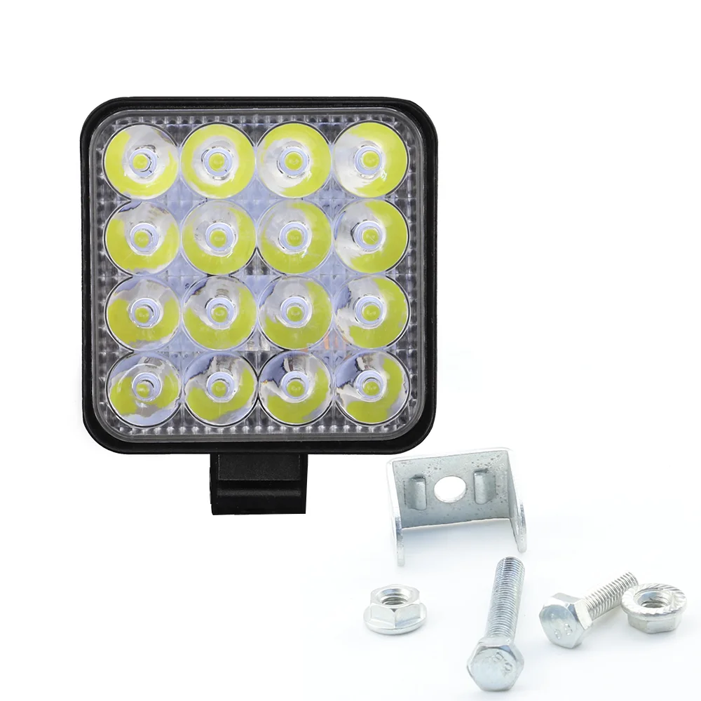 2021 Moxi 3/4Inch Square 48W 16LED 6000K 4800LM Waterproof LED Work Light for Off-Road Suv Jeep