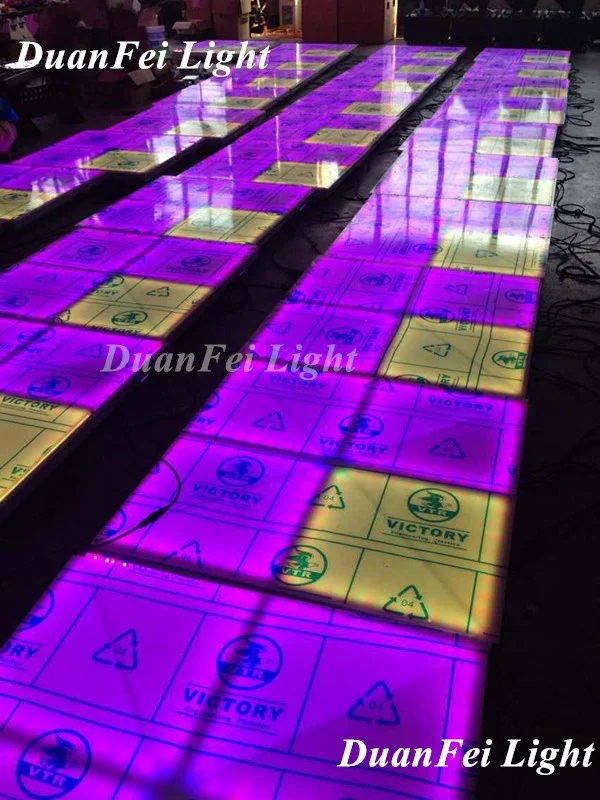 led stage light 100x100x10cm Acrylic led floor light up dance floor for wedding party ktv night club show
