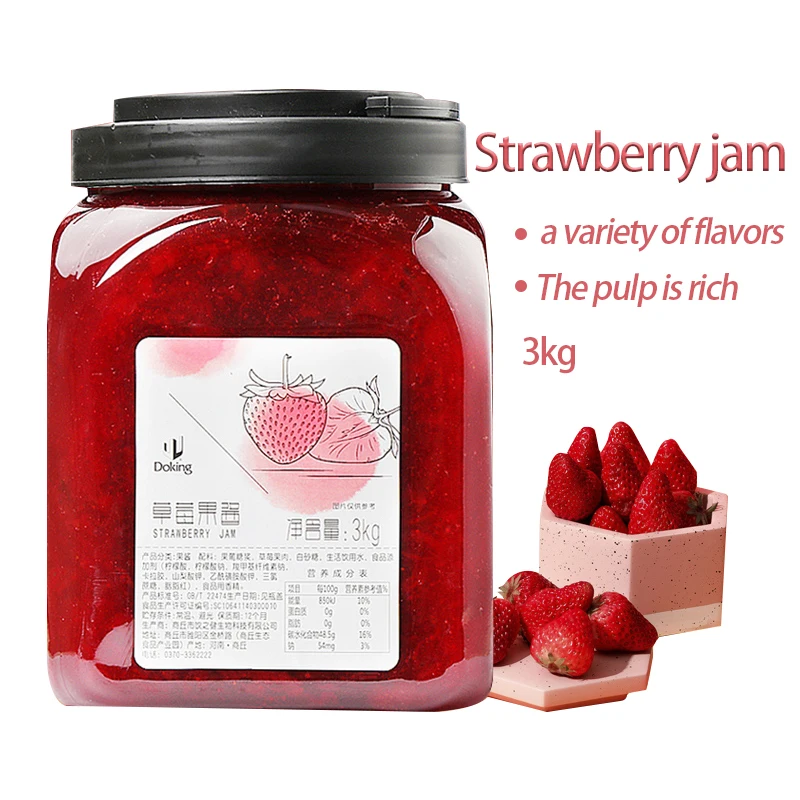High-quality factory makes strawberry flavored jam