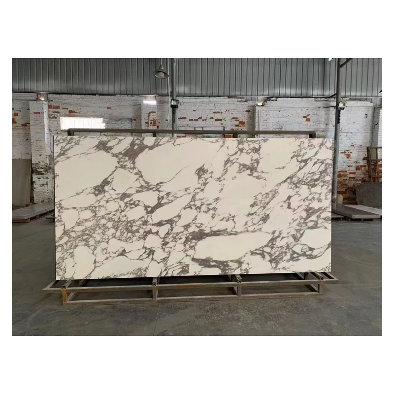 Factory Direct Best Selling Rock Slab Tv Background Wall New Chinese Sintered Stone Slab With Marble Look Artificial Stone