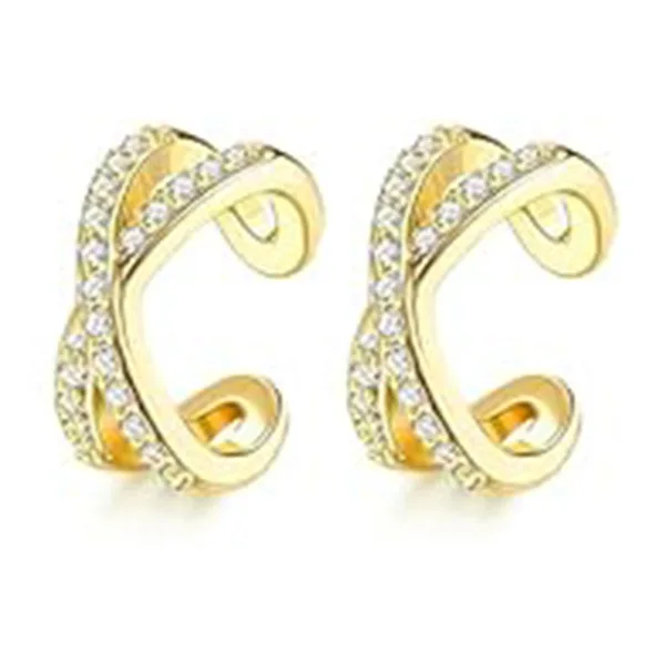 Ear Cuff Earrings for Women Silver Gold Plated Non Piercing Cartilage Clip Cuff Earrings Minimalist Geometric Jewelry