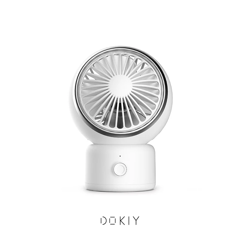 Korea Hot Sale Rechargeable Small Table Mini Portable Fan with 2000mAh Built in Battery