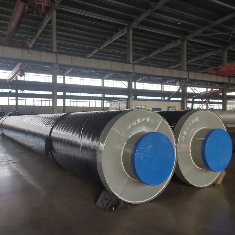 Direct-buried steel-jacketed prefabricated steam foam insulation piping