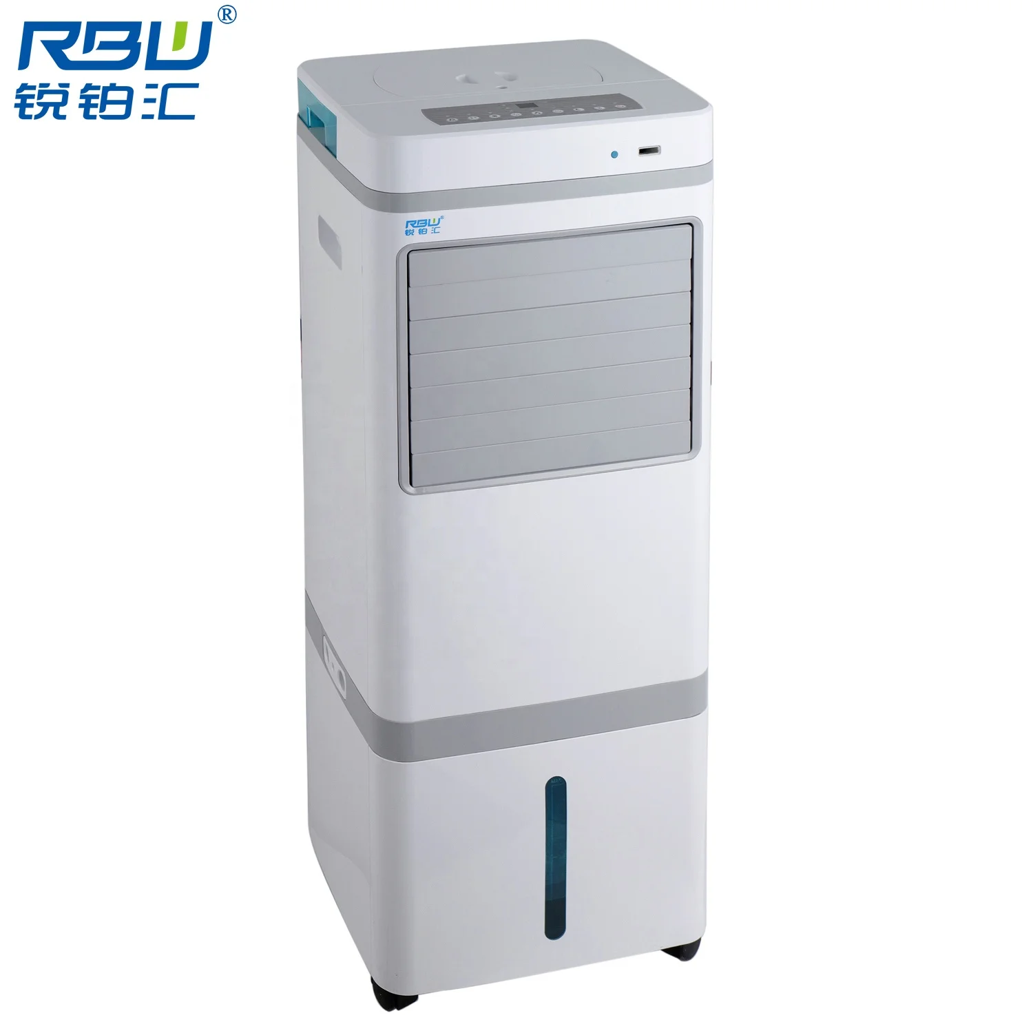 New arrival noiseless water cooling system evaporative air cooler with humidifying spray function