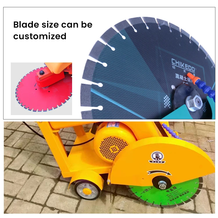 Concrete saw 74 cc petrol stone road cutting machine cutting saws