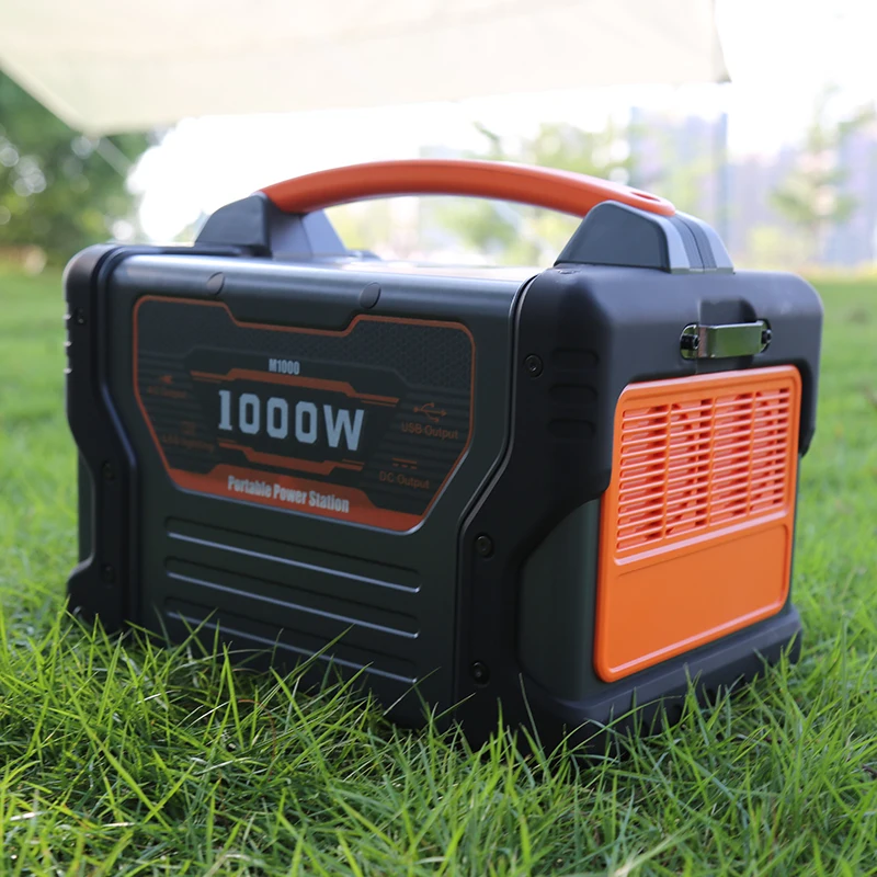 Camping home 999wh emergency mobile lithium ion battery outdoor 1000w solar generator 1000 watt portable power stations for rv