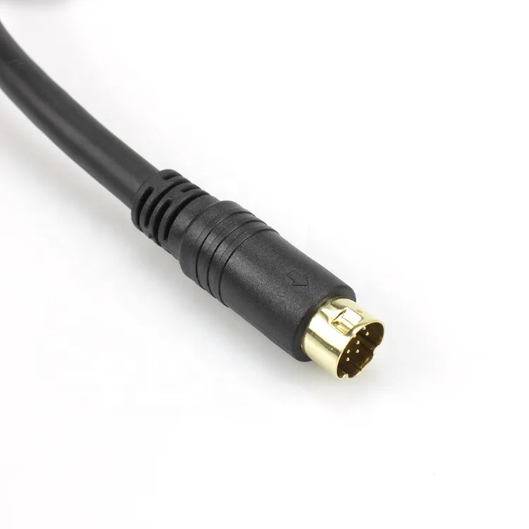 mini din 9 pin male to male audio  cable   MD 9