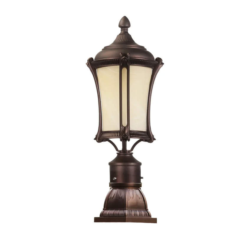 
Hot Sell Decorative Gate Post Lamp Classical LED Power Lighting Landscape Waterproof Wall Pillar Light 