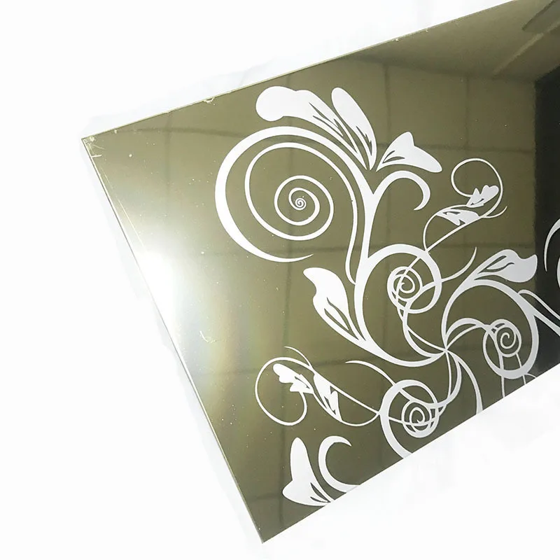 Brand SUS304 316 0.8mm 1.0mm gold mirror stainless steel sheets gold plated sheet metal colours of iron sheets