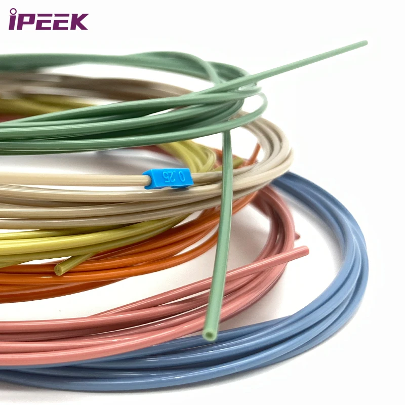 iPEEK Custom 0.79mm x0.5mm High Precision Chemical Resistance PEEK Tubing Plastic Test Tube for Medical Science, HPLC