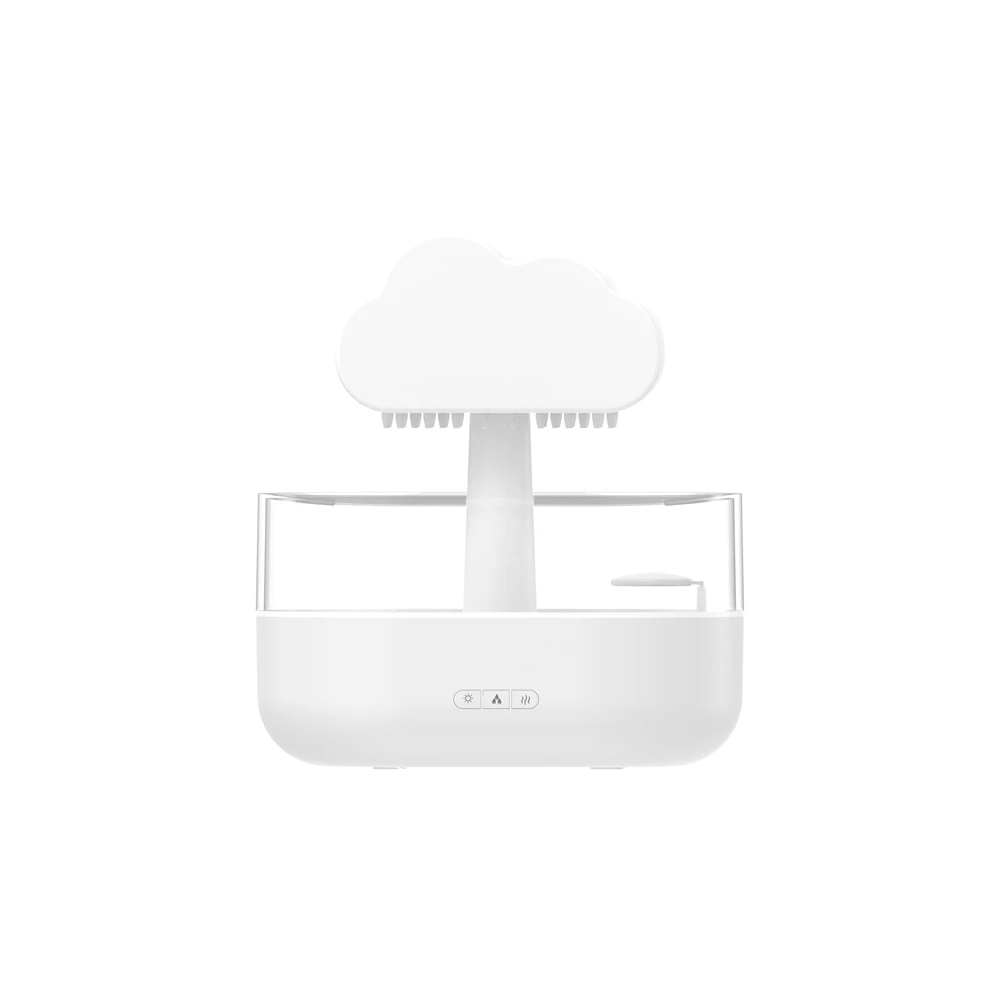 Customized Air Ultrasonic Aroma Diffuser Waterfall Lamp Mushroom Drop Rain Cloud Humidifier Water Drip for Sleeping