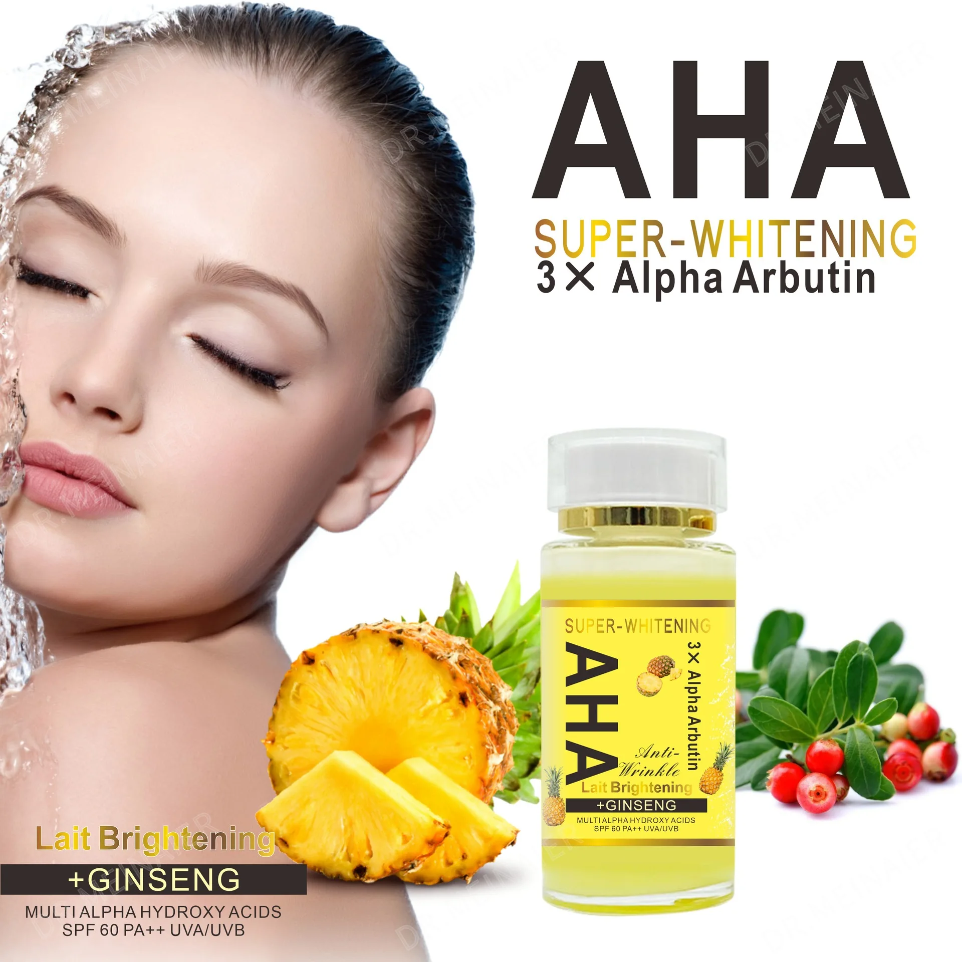 OEM Private Label Turmeric Whitening Serum Long Lasting Hydrating Brightening Body Serum Wrinkle Remover Face Serum