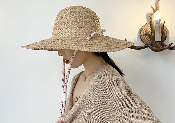 5 Stands Handmade Braided Raffia Rope Madagascar Natural Raffia Ropes For Raffia Handbag Hats