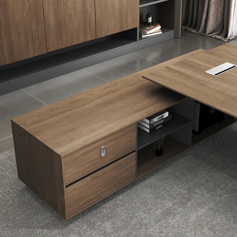 Роскошный директорский руководитель большой современный деревянный офисный стол дизайнерская офисная мебель