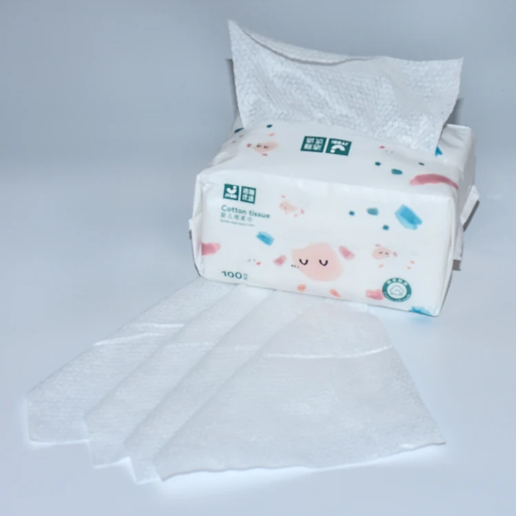 
High quality wholesale disposable cotton facial towel tissue soft 