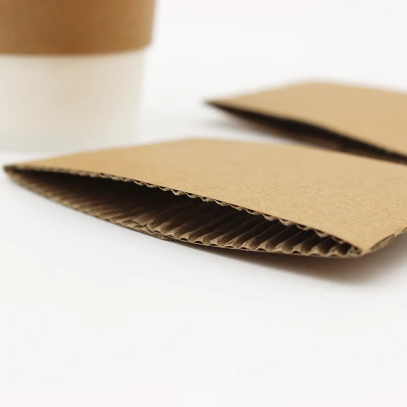 2021 Eco Recyclable Coffee Juice Paper Cup Biodegradable Hot Drink  Cup Sleeve