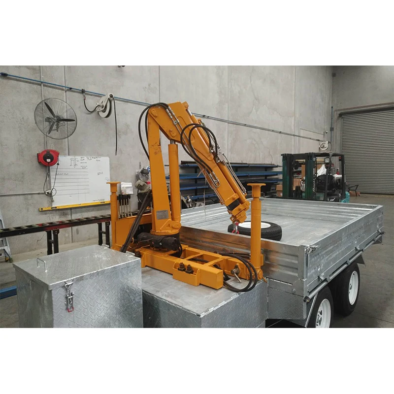 Knuckle Boom 0.8 ton mobile hydraulic pickup truck jib crane