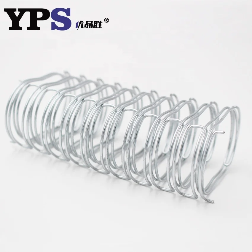 Sliver Color Nylon Coated Pre-cut Double Loops Binding Wire O for Paperback Book Binding