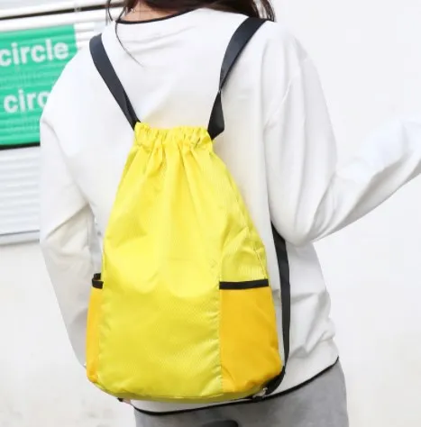 Спортивная водонепроницаемая сумка на заказ Amazon, размер под заказ, Шелковый рюкзак для тренажерного зала, полиэстеровый нейлоновый рюкзак на шнурке, сумка