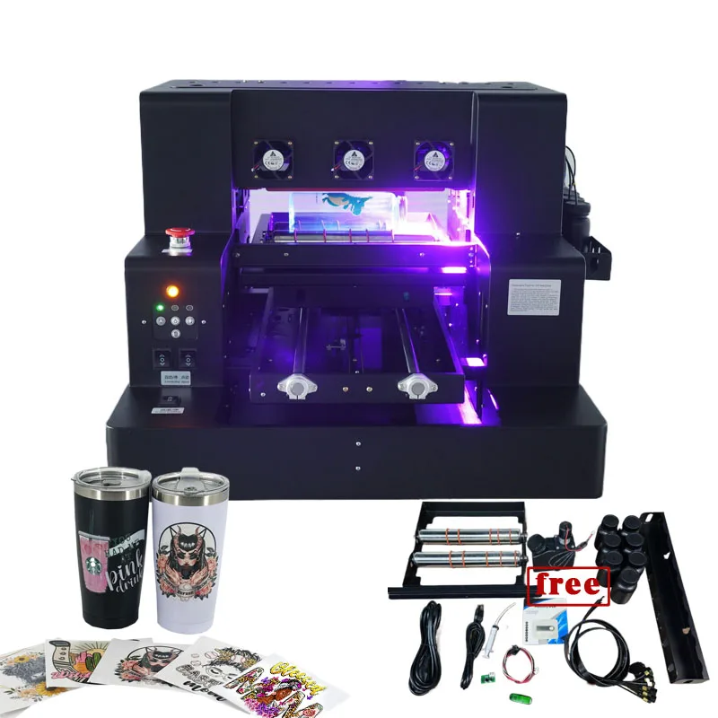 Factory Price A3 A4 Impresora UV Dtf Flatbed Printer Imprimante UV Phone Case Aluminium Can Bottle PEN UV Printer