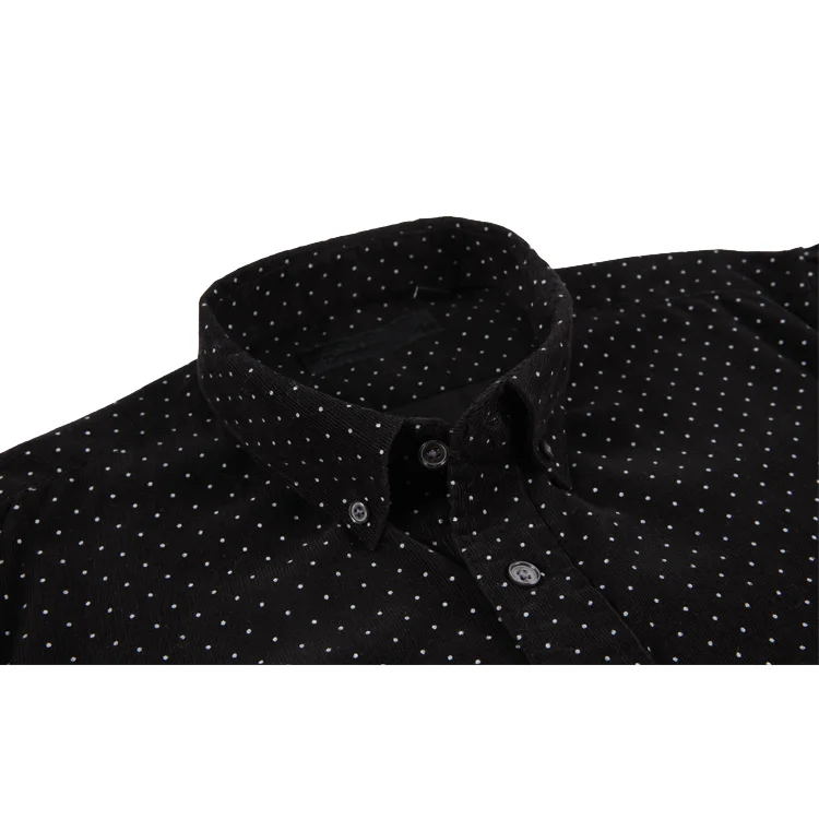 2020 Hot Sale New Casual Shirt Design High Quality Cotton Warm Slim Fit Long Sleeve Corduroy Shirts for Men