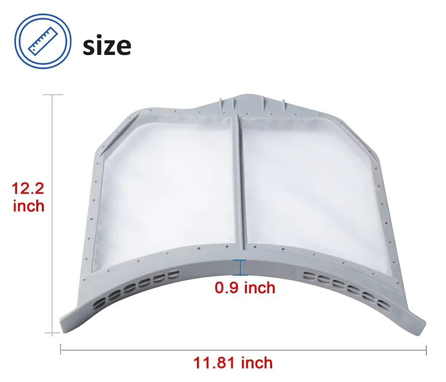 W10516085 фильтр для сушилки ворса гидромассажа Maytag заменяемый экран сушки