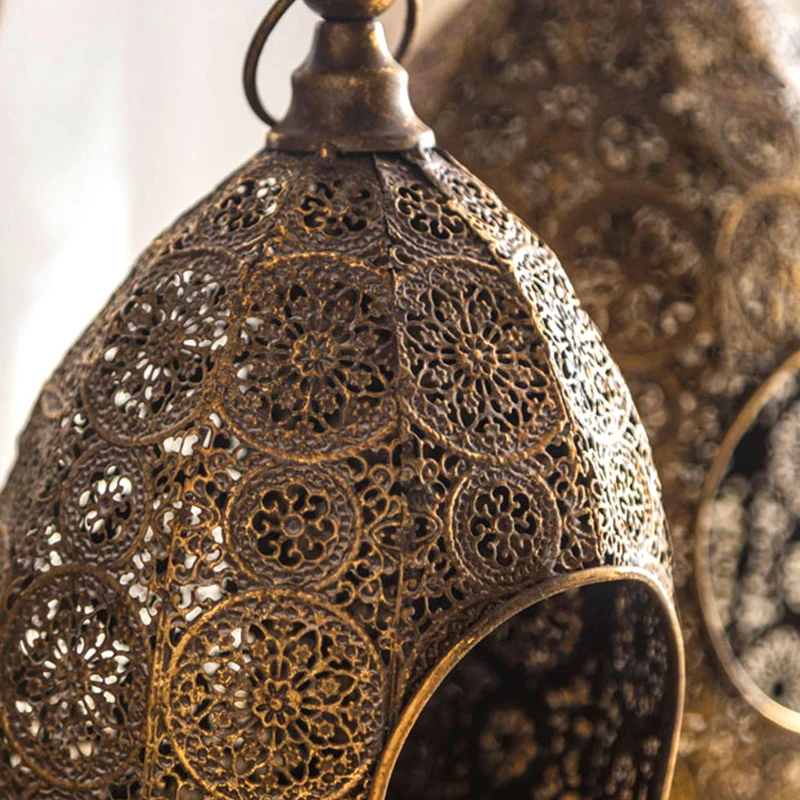 Bird Cage Rustic Golden Iron Customized Nordic Home Decoration Luxury Candlestick Holder For Candles