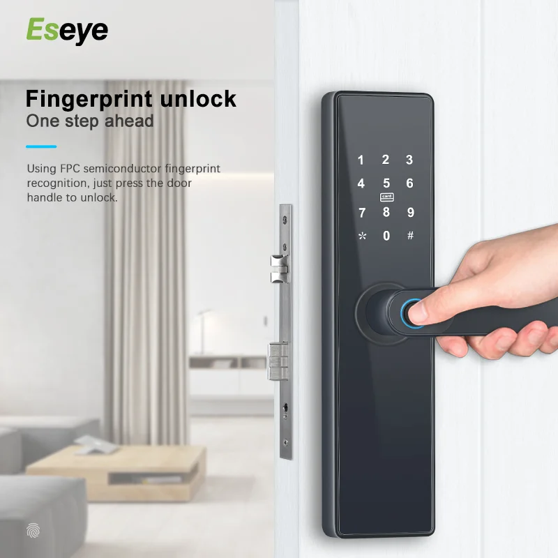 Wholesale High Quality Hot Selling Smart RFID Card Home Door Lock Electric Smart Lock Turkey fingerprint lock