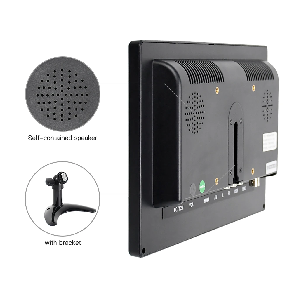 Factory 10.1-inch LCD Touch Screen HD Industrial Monitor