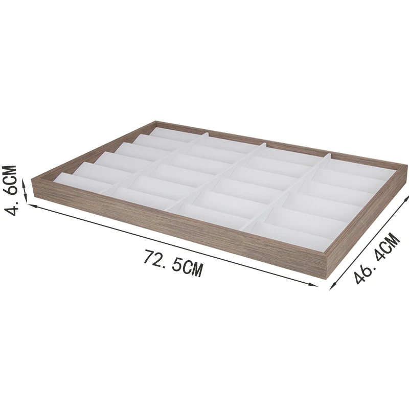 High Quality Black Walnut Wooden 24 Glasses Sunglasses Eyeglasses cases Sales Display Tray Ladder Props