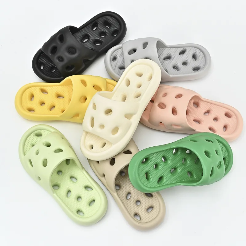 New bathroom home wholesale quick dry massage cute couple hole leaky slippers