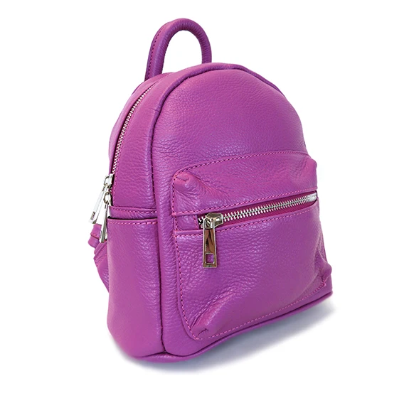 Top Sale Italy Brand Unique Design Sporty Style Genuine Leather Backpack For All Season For Export