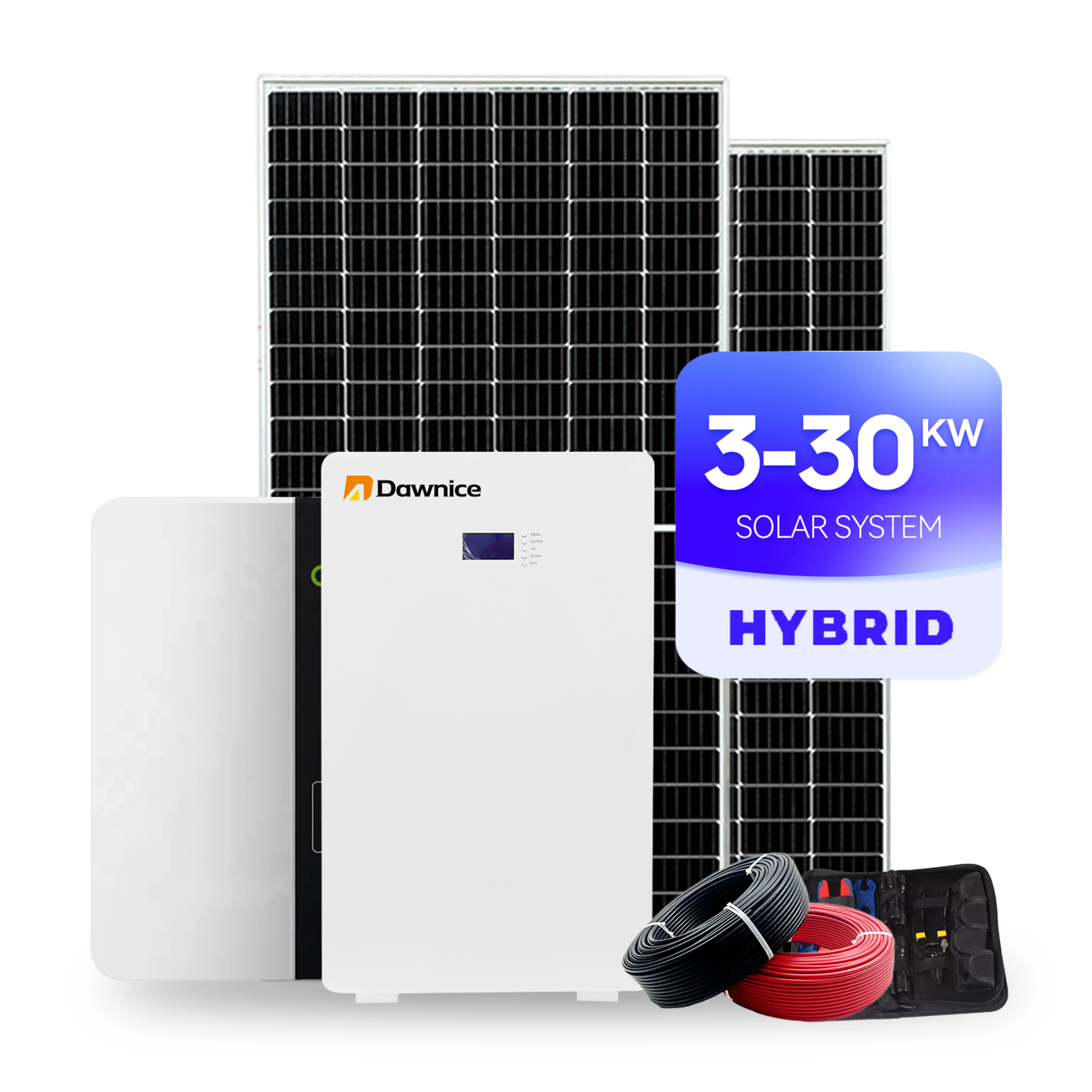 Photovoltaik-Anlag 10 кВт Komplett. Комплект гибридной системы солнечной энергии Fotovoltaico 6