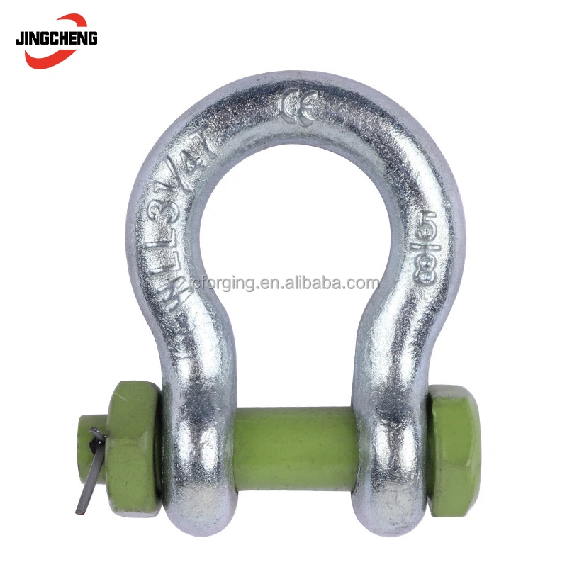 From 1/3T to 150T Anchor Shackle Bolt Type with Safety Pin and Nut G2130