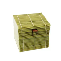 Экологически чистая бамбуковая квадратная упаковочная коробка