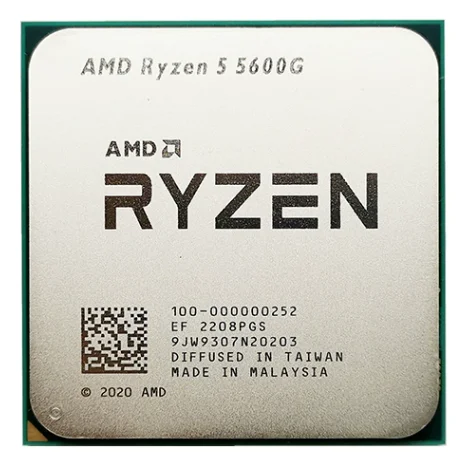 AMD Ryzen 5 5600G R5 5600G 5600 3.9GHz Six-Core Twelve-Thread 65W CPU Processor L3=16M 100-000000252 Socket AM4