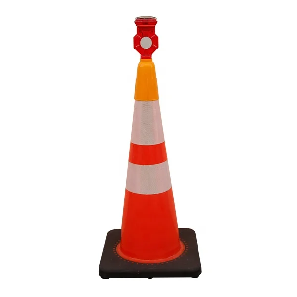 28 дюймов складной дорожные конусы со светодиодной подсветкой светоотражающий конус