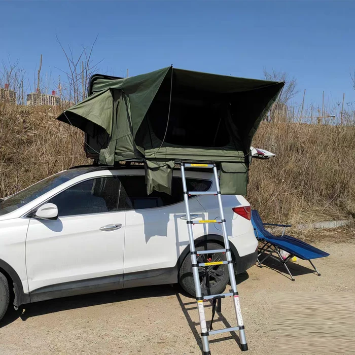 High Quality Camping Roof Tent  car Roof topTent Ladder Camping SUV Car Canopy Hard Shell Car Canopy For Sale