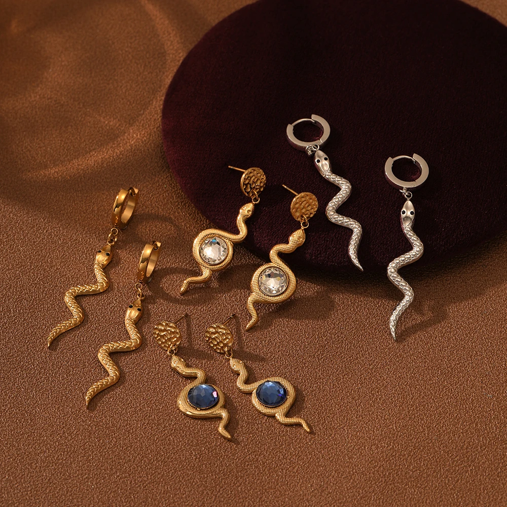 Yiwu nimai bulk wholesale earrings titanium steel pvd gold plated cc hoop 316l stainless steel jewelry wholesale