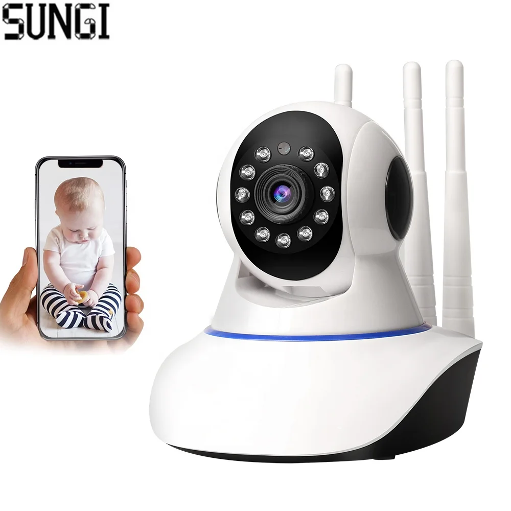 Security Camera Wireless WiFi IP Camera Home Security System 360 View Motion Detection HD Pan Tile Full Color Night Vision