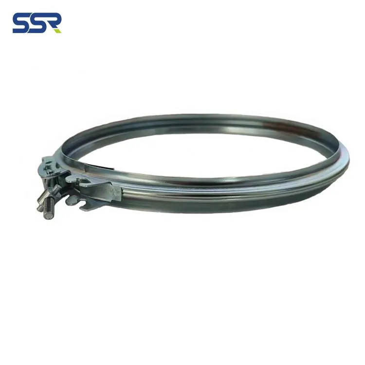 Guaranteed quality unique stainless steel quick lock release pipe air duct clamp wide band with screw