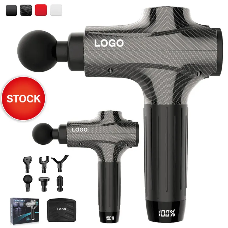 2022 Profesional Percusion Portatil Digital De Fascia Profunda Corporal Booster Lcd 30 Velocidades Pistola De Masaje Muscular