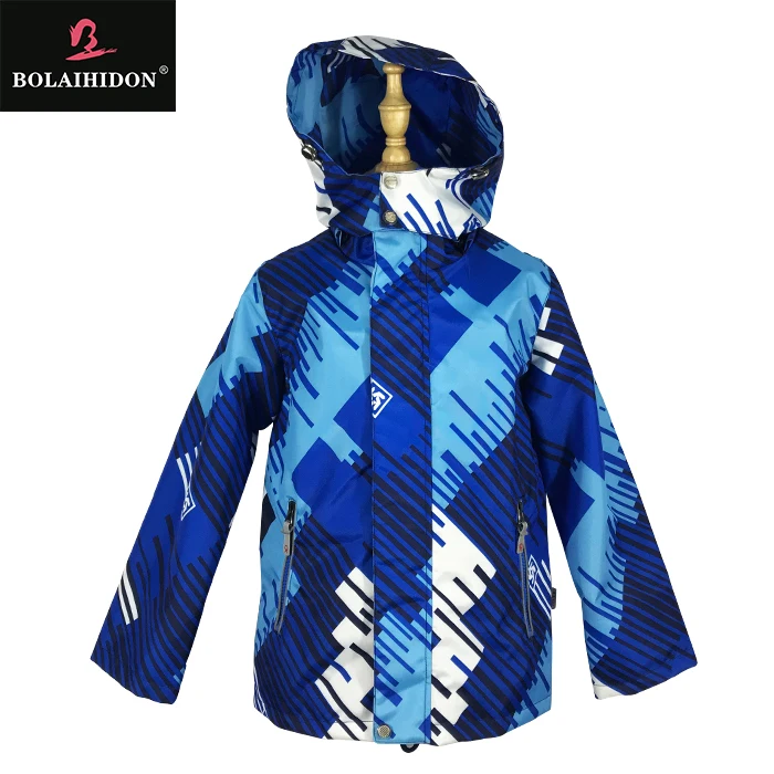 
 Пальто с капюшоном из мягкой ткани для мальчиков  