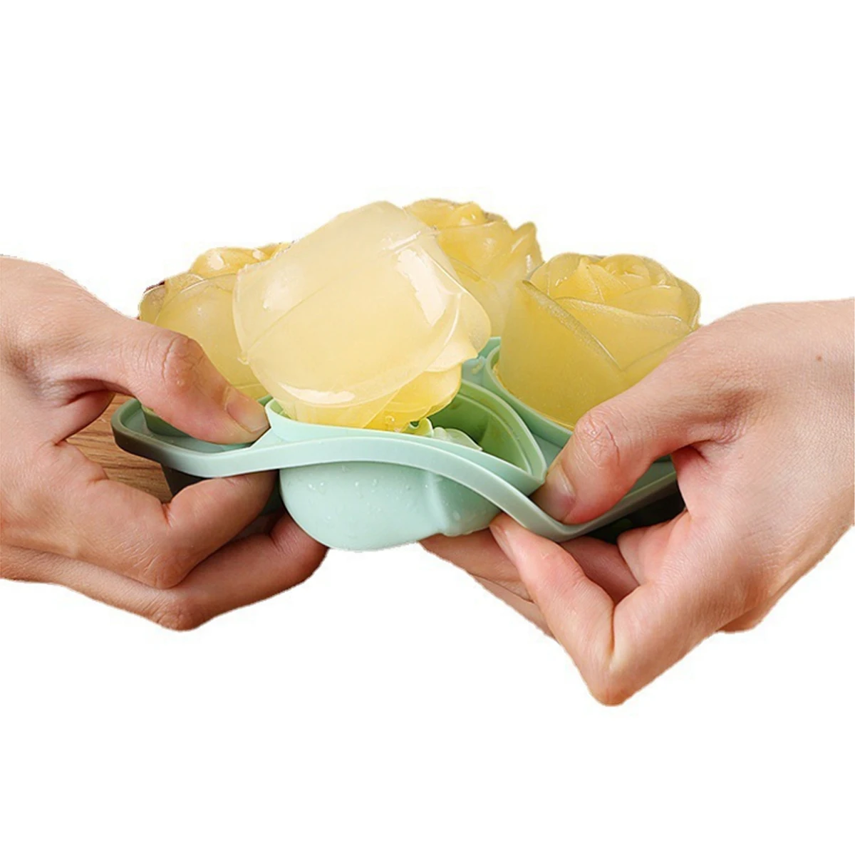 One Stop Shopping New Arrivals Food Grade Cake Candle 3D Silicone Mold 1Pc Rose Shaped Silicone Ice Cube Tray Mold