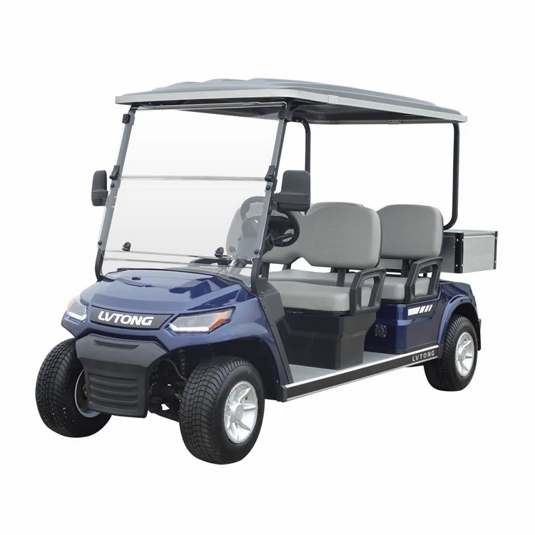Street Legal 4 Person Electric Golf Cart Electric 4 Seats Utility Vehicles with cargo bed
