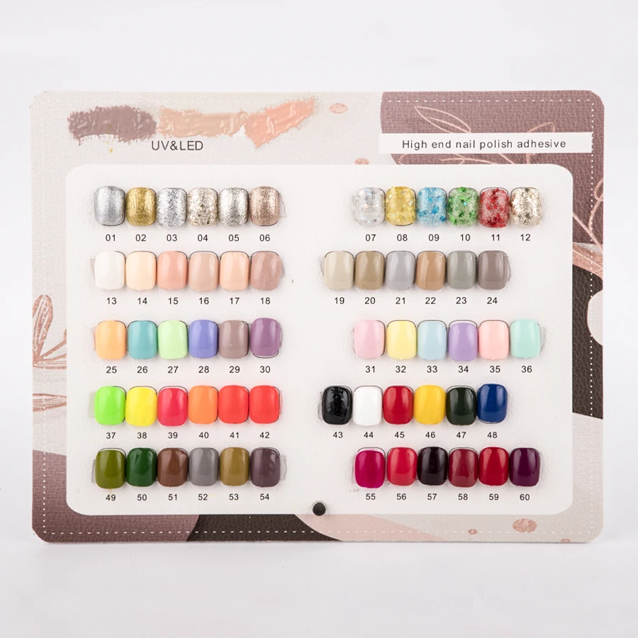 2024 new package 60colors 5ml 12colors/box nail art paint solid UV Gel Semi-Permanent Varnish Long Lasting Soak Gel Polish