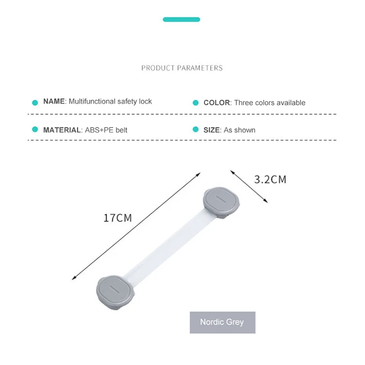 Wholesale Multi Use Adjustable Kid Portable Door Baby Safety Cabinet Strap Locks