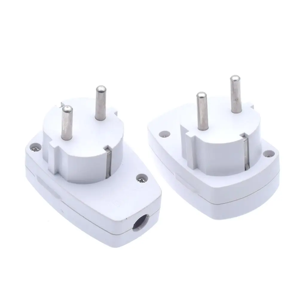 Germany Schuko Rewireable Power Plug Wih on-off Power switch 250V 10A EU CEE 7/7 Standard Adapter Receptacle Connector
