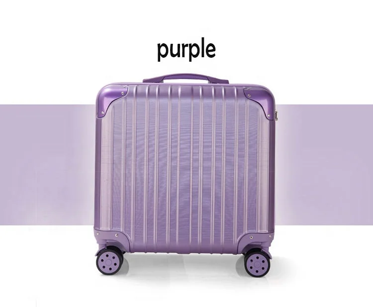high quality 18Inch abs pilot luggage hard cabin suitcase boarding trolley bag